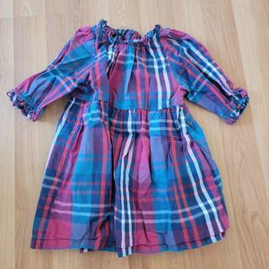 Ruffle Butts Plaid Long Sleeve Dress Size 2T